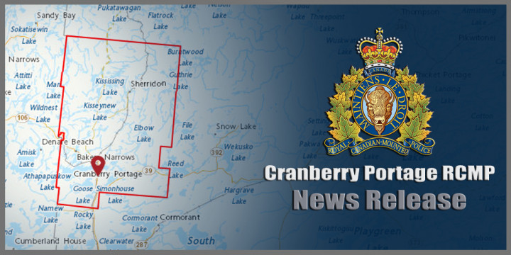 Cranberry Portage News Release sign