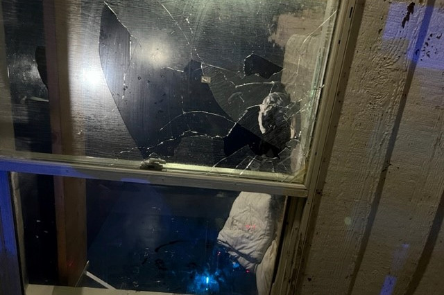 Damaged window