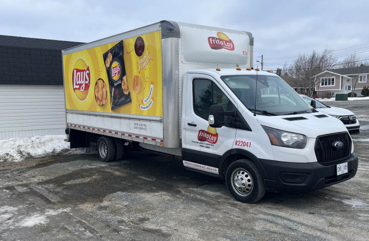 A Lay's delivery truck is shown. 