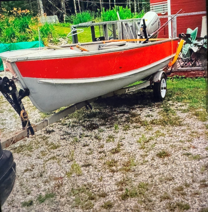 Stolen boat, trailer and outboard motor