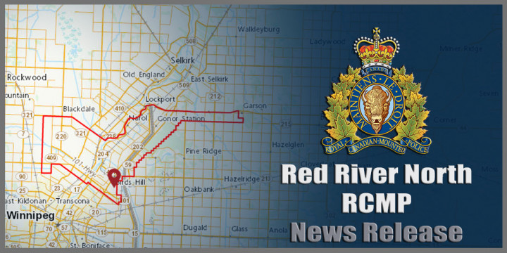 Red River North RCMP News Release sign