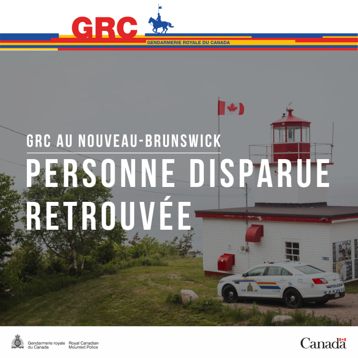 Personne disparue retrouvée saine et sauve