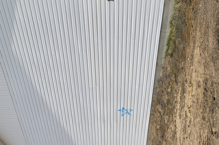 Graffiti on siding 