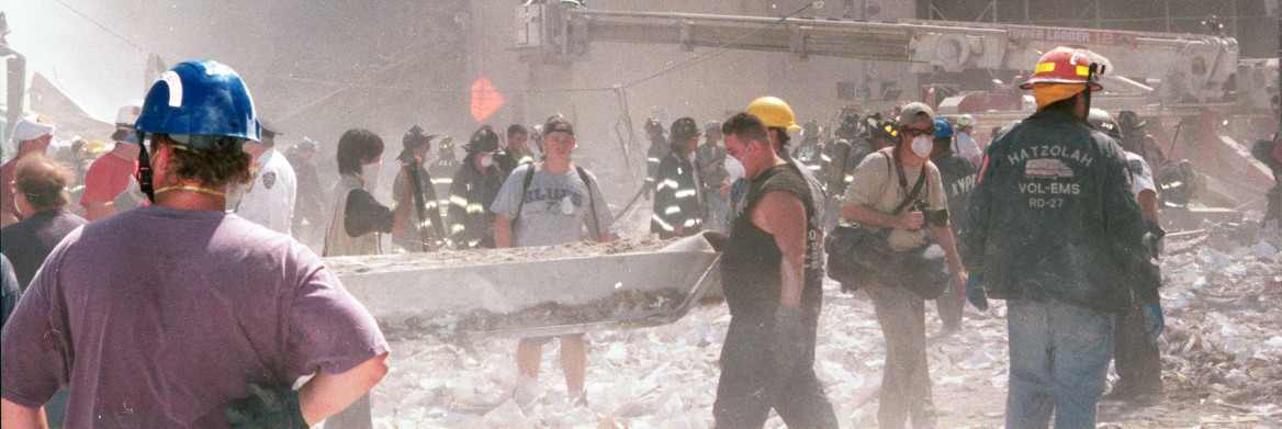 Les premiers intervenants à Ground Zero.