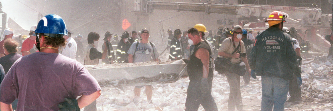 First responders at Ground Zero.